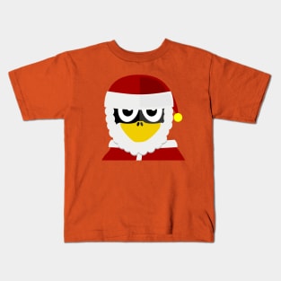 Penguin as Christmas Santa Kids T-Shirt